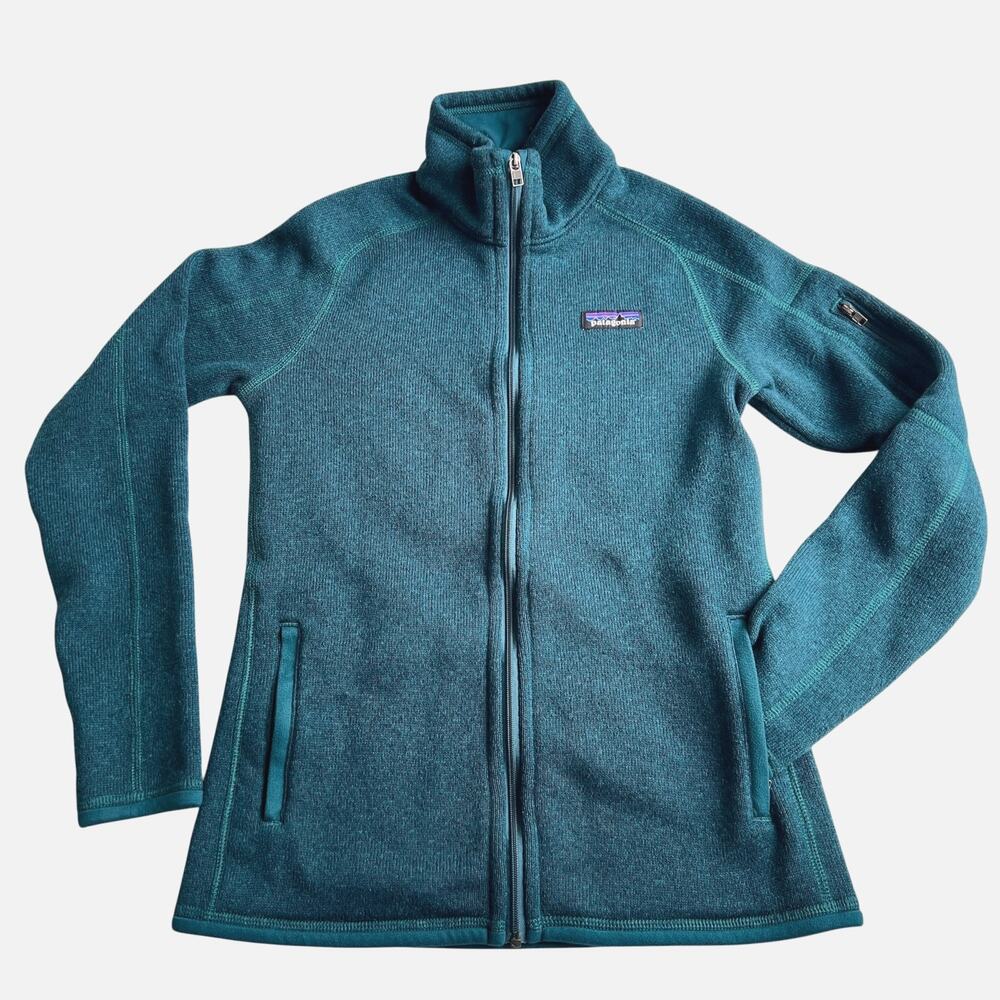 Patagonia Better Sweater Full Zip Green Fleece Jacket Women’s, Sz XS